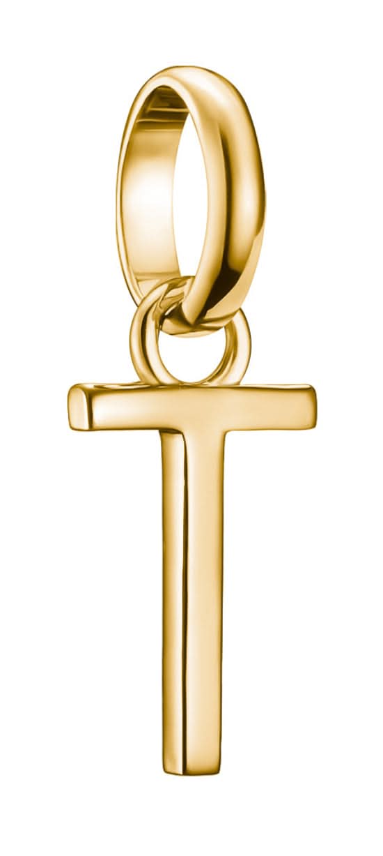 Thomas Sabo Charm Pendant Letter T Connect Gold Plated