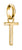 Thomas Sabo Charm Pendant Letter T Connect Gold Plated