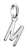 Thomas Sabo Charm Pendant Letter M Connect Silver