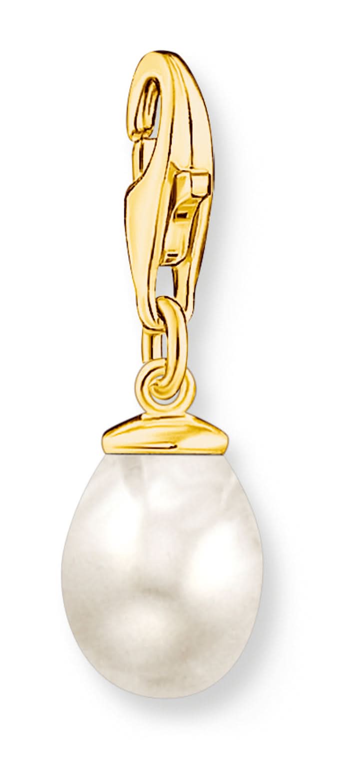 Charm pendant white pearl gold plated - Thomas Sabo Model: 1996-430-14