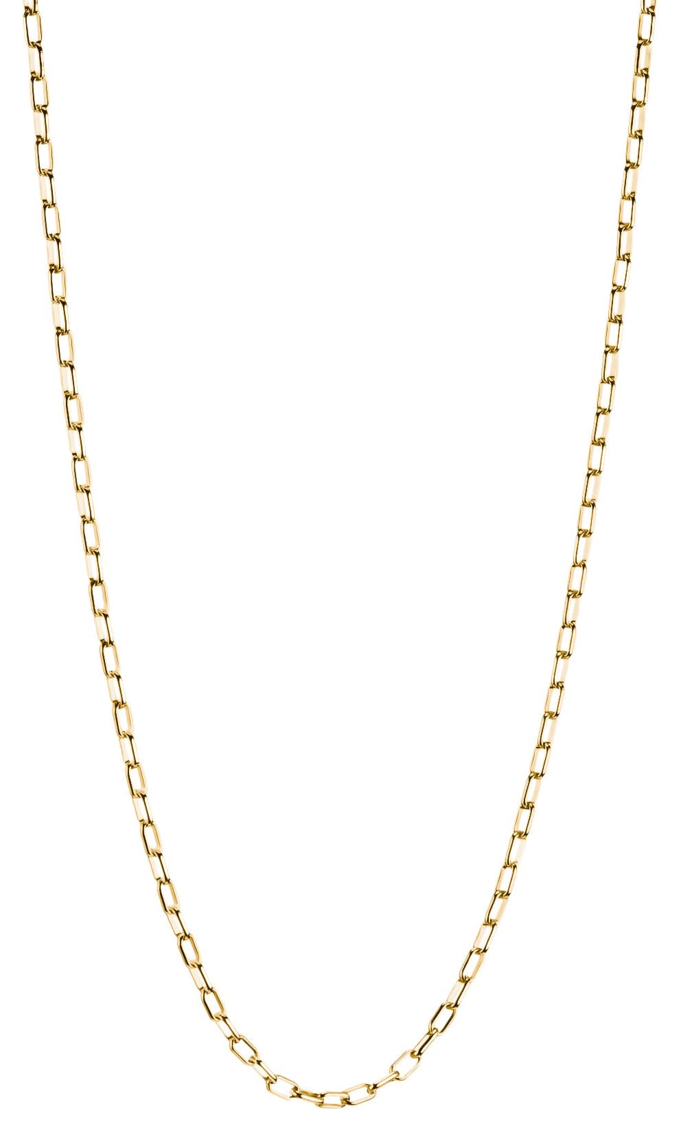 Thomas Sabo Charm Necklace Paperclip Gold Plated 70 cm Length