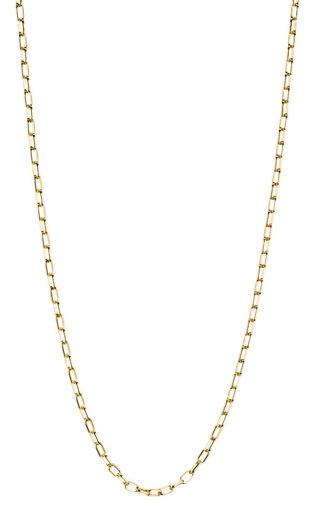 Thomas Sabo Charm Necklace Paperclip Gold Plated 45 cm Length