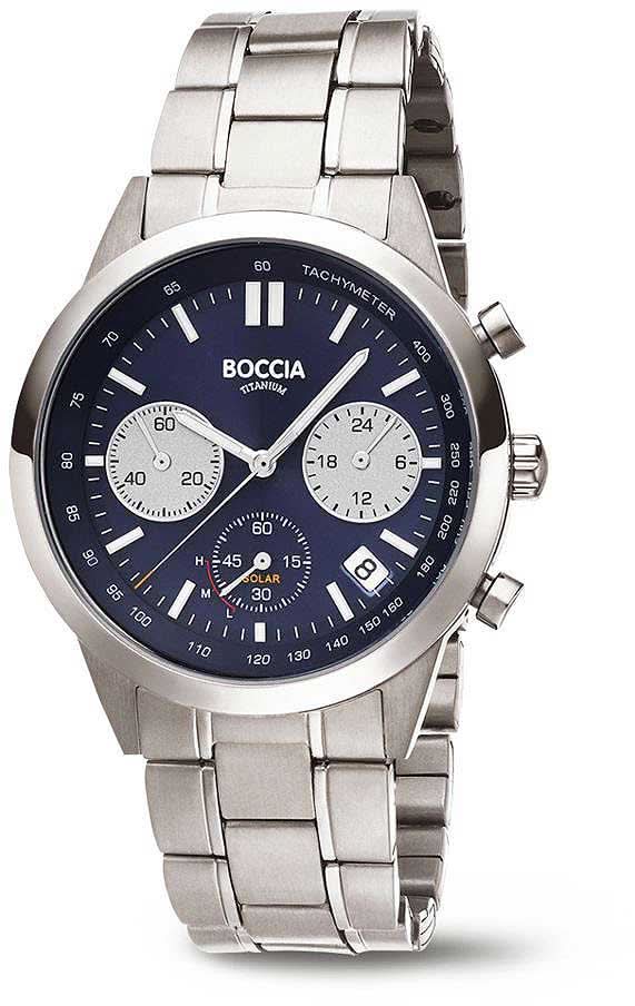 Boccia 3737-02 Men's Watch • Skin-friendly pure titanium • Extremely light & robust