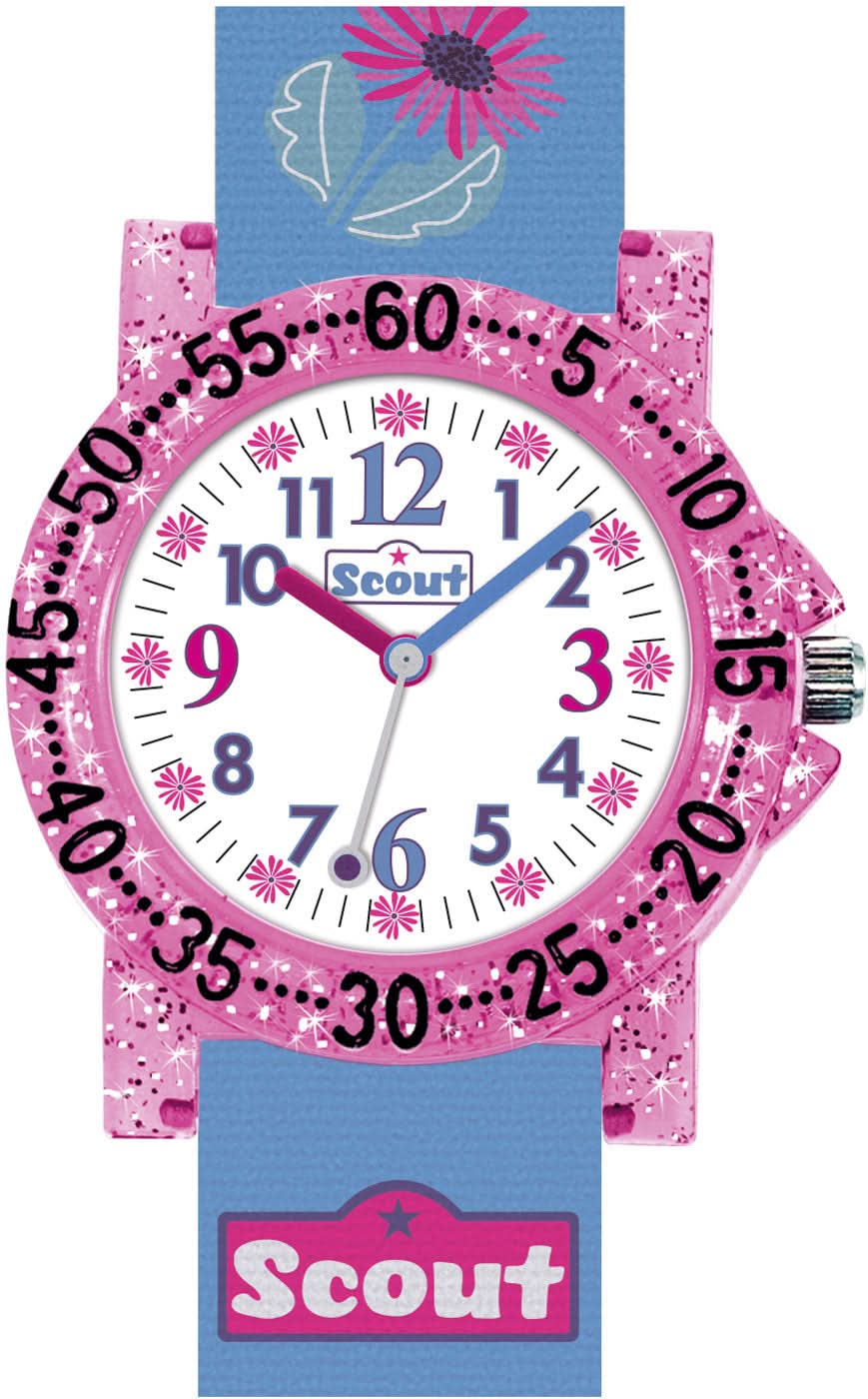 Scout Amici 280375027 Girls' Watch • Learning Watch • Horses & Flowers