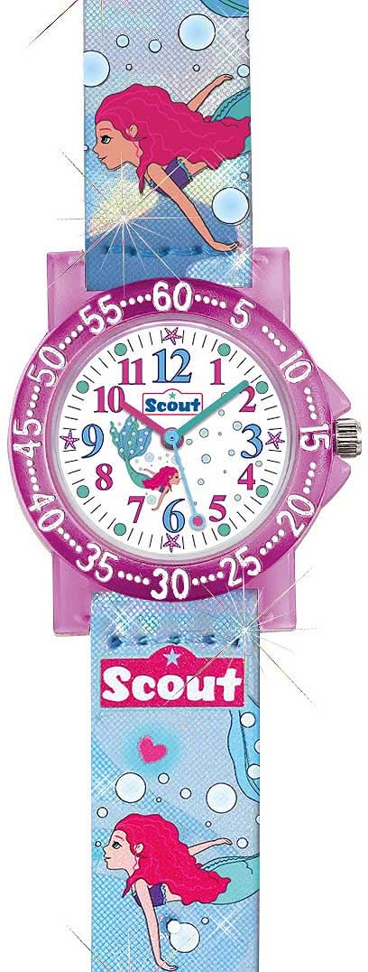Scout IT-Collection Magic Sea 375032 Girls' Watch • Learning Dial • 5 Bar Water Resistant