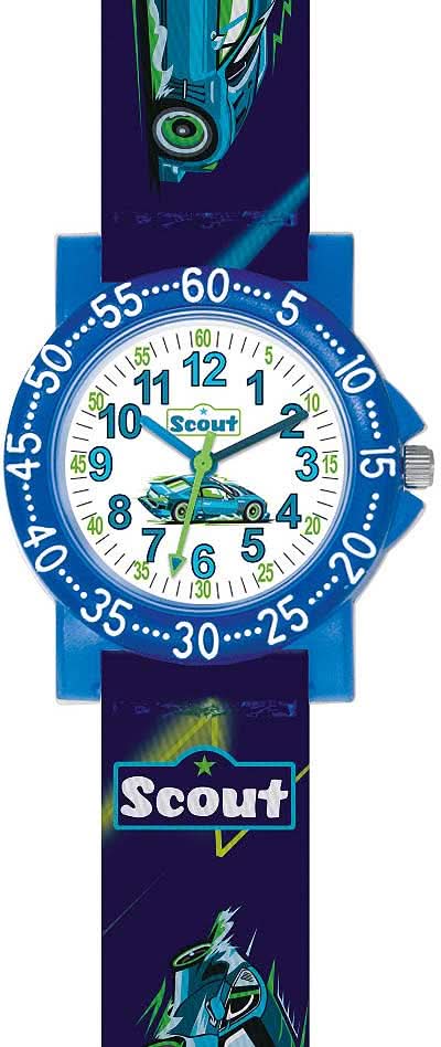Scout "City Lights" 280375033 Children's Watch • Quartz Movement • Washable Textile Strap