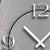 Dixtime Wall Clock 28x48 cm Aluminum • Silent Quartz Movement • Made in Germany