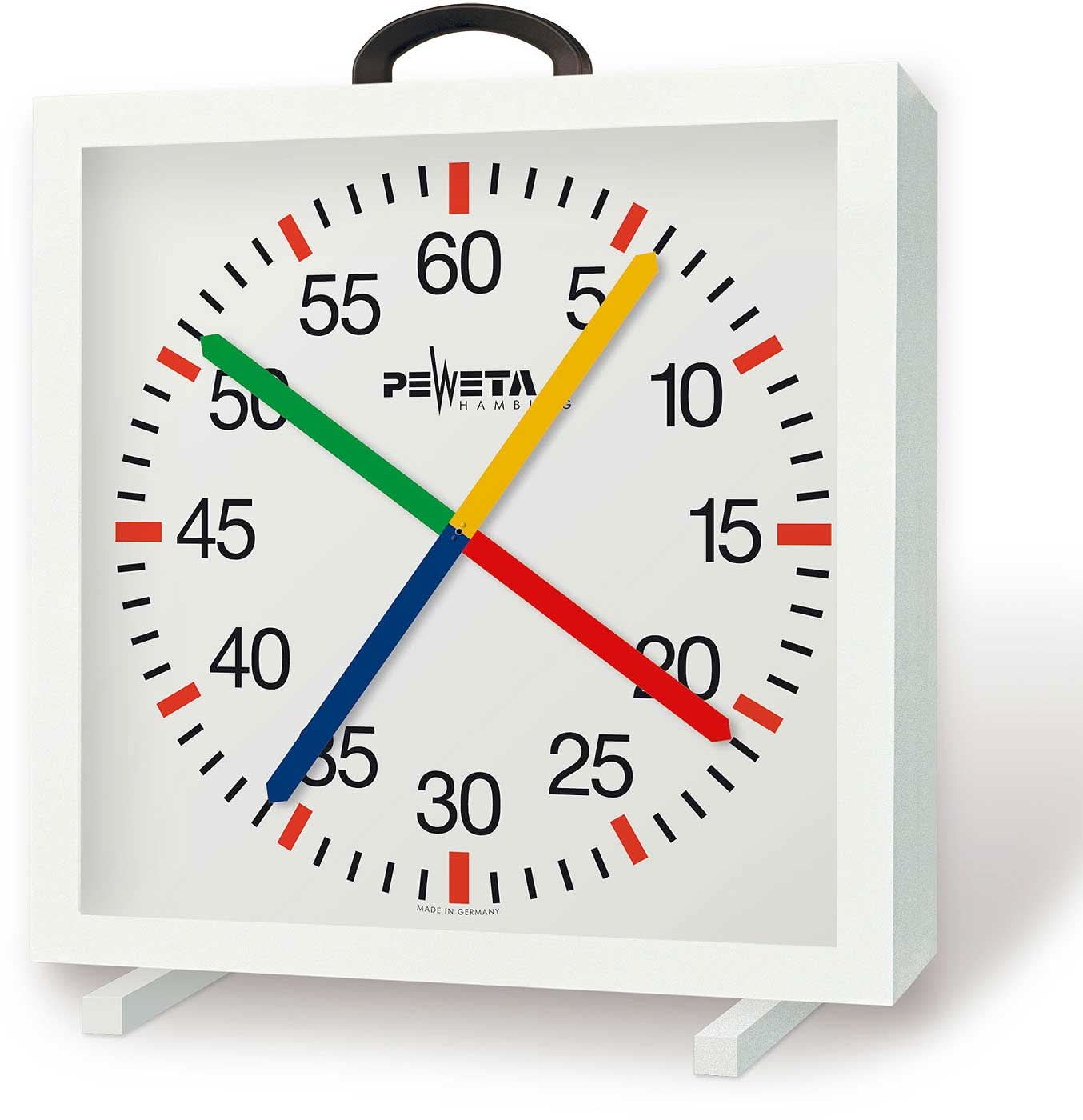 Peweta Wall Clock 60x60 cm Metal • Ball-proof • Made in Germany