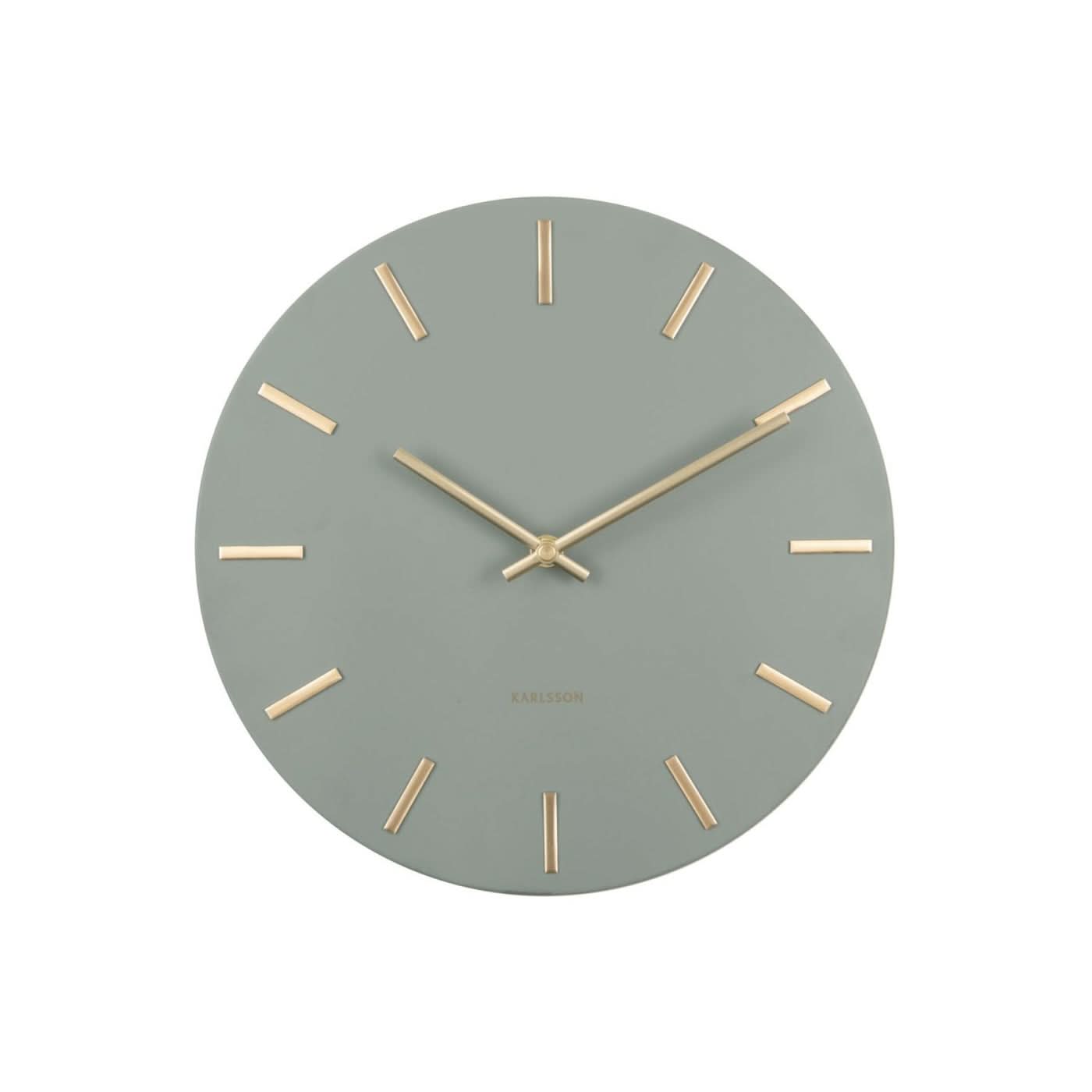 Karlsson Wall Clock 30 cm Ø Metal • Silent Quartz Movement • Modern Design