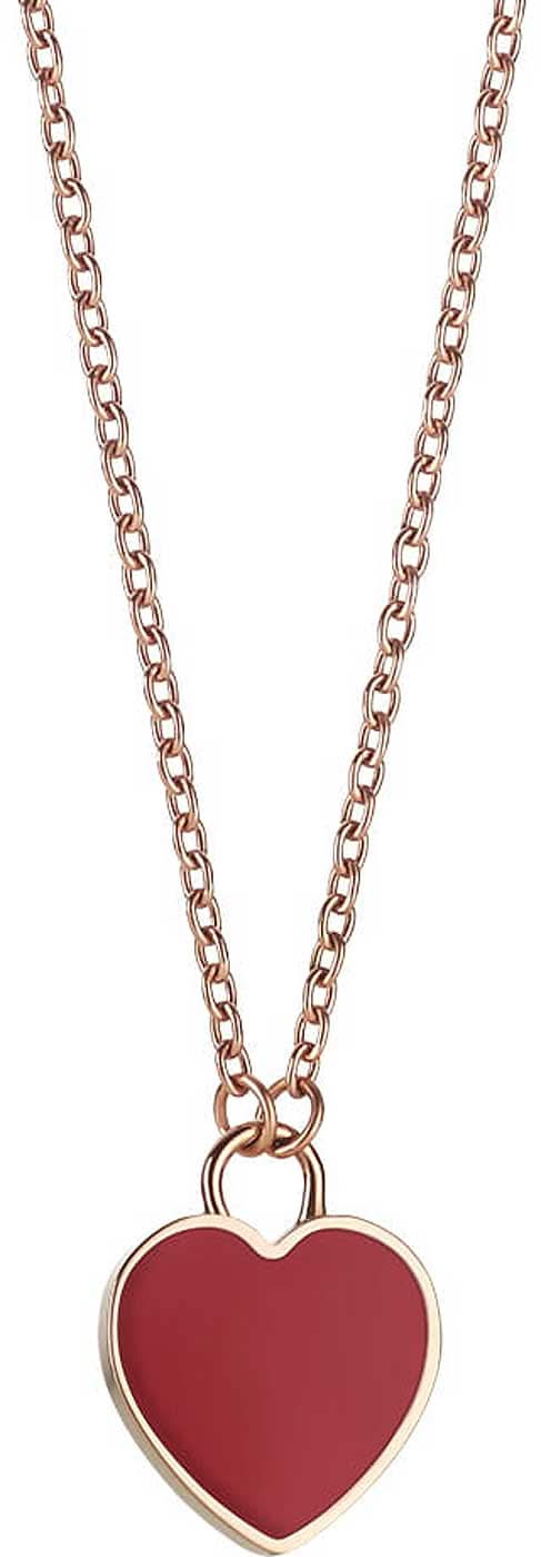 Stainless Steel Necklace with Heart Pendant - Bering Jewelry Model: 431-37-450