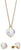 Necklace with Heart Pendant and Heart Earrings - Bering Jewelry Model: 431-715-Gold