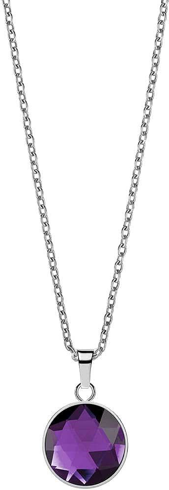Stainless Steel Necklace with Round Pendant - Bering Jewelry Model: 436-1150-450