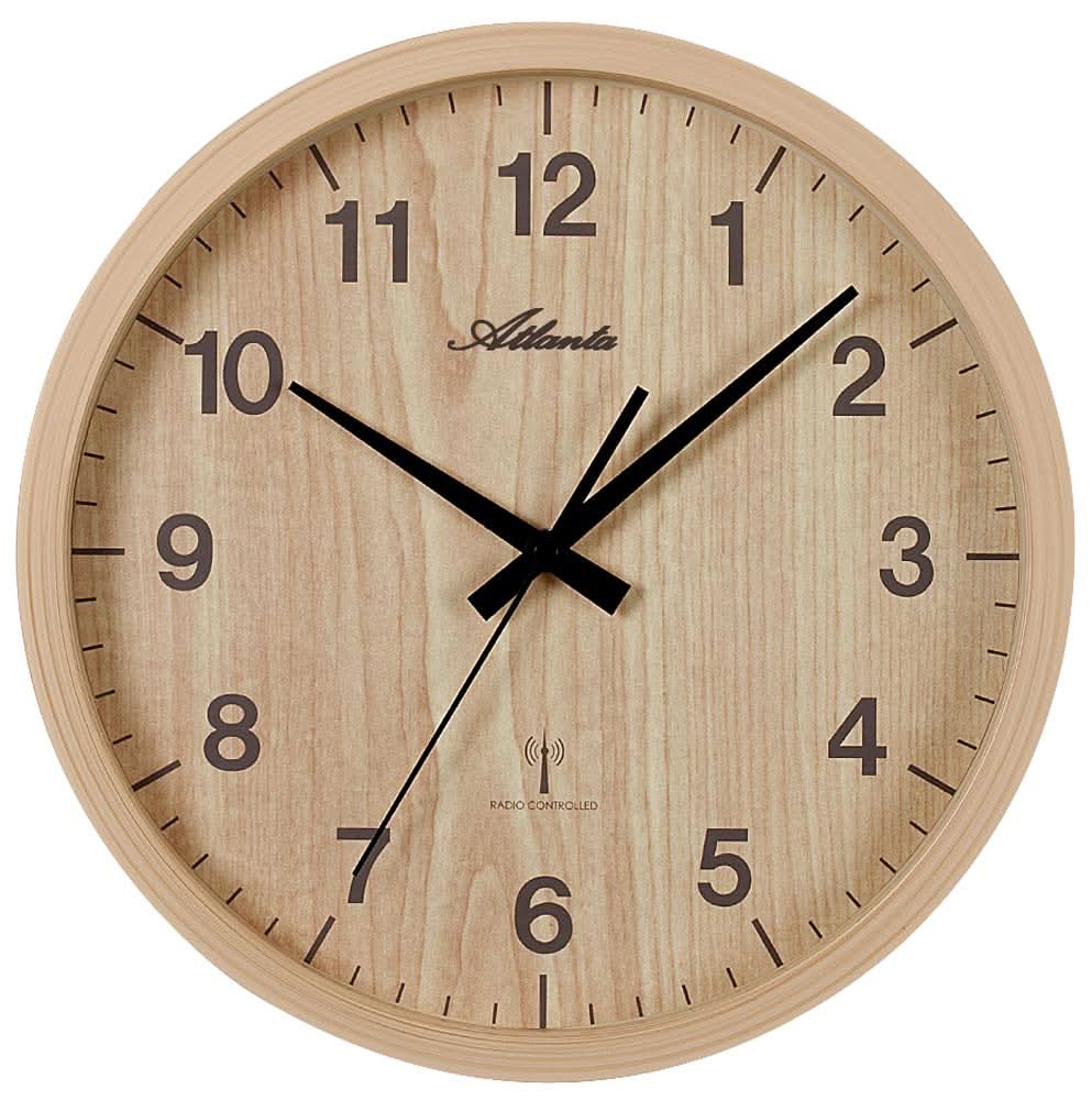Atlanta Wall Clock 30.5 cm Ø Plastic • Radio-Controlled Movement • Silent