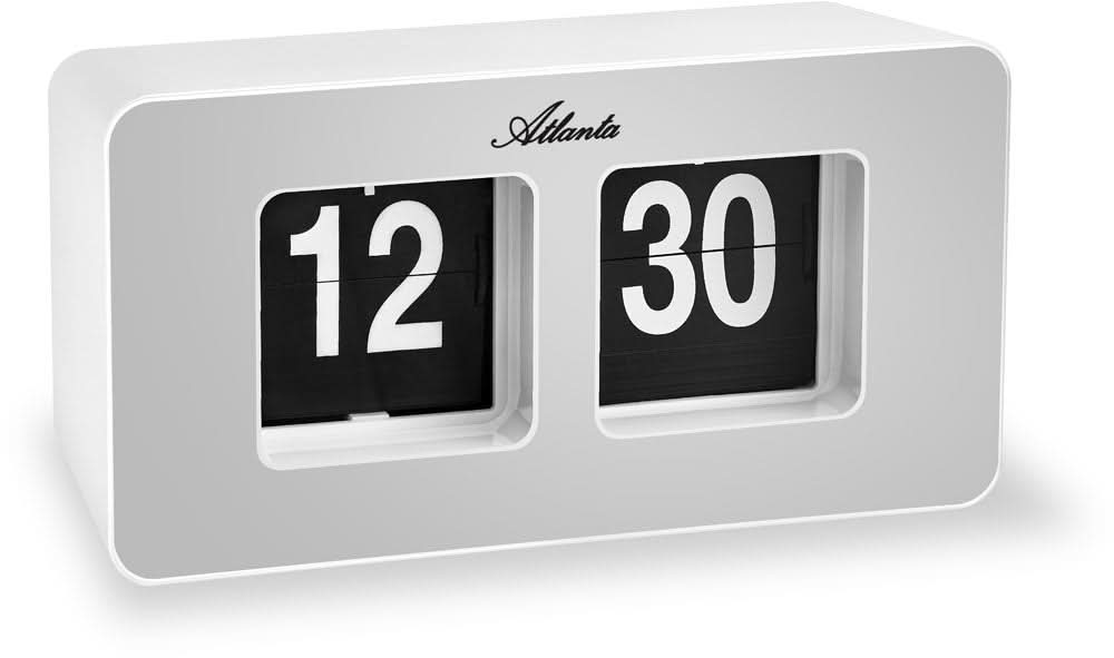 Atlanta Wall Clock Plastic • Retro Flip Display • Compact Design