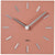 Atlanta Wall Clock 20x20x4 cm Wood • Modern Design • Precise Quartz Movement