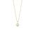 Arctic Pearls Elegant Gold-Tone Necklace with Shimmering Mother-of-Pearl Pendant - Bering Model: 452-27-450