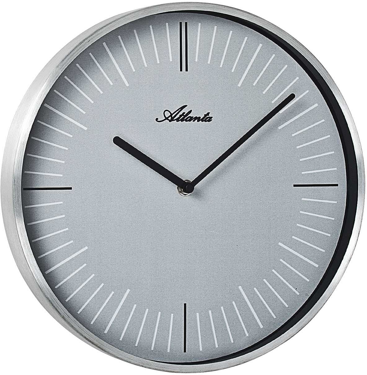 Atlanta Wall Clock 30 cm Ø Metal • Reliable Technology • Appealing Design