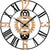 Atlanta Wall Clock 60 cm Ø Metal • Decorative Gear Design • Precise Quartz Movement