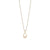 Arctic Pavé Necklace: Elegant Gold Design with Sparkling Crystals - Bering Model: 457-27-500