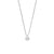 Necklace with sparkling crystal pendant, shiny silver - BERING Model: 465-150-450