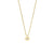 Stainless steel necklace - Arctic Flowers Gold shiny - BERING Model: 465-259-450
