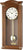 AMS Wall Clock 64x28x10 cm Walnut • Radio-Controlled • Westminster Chime