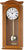 AMS Wall Clock 64x28x10 cm Cherry Wood • Radio Controlled • Westminster Melody