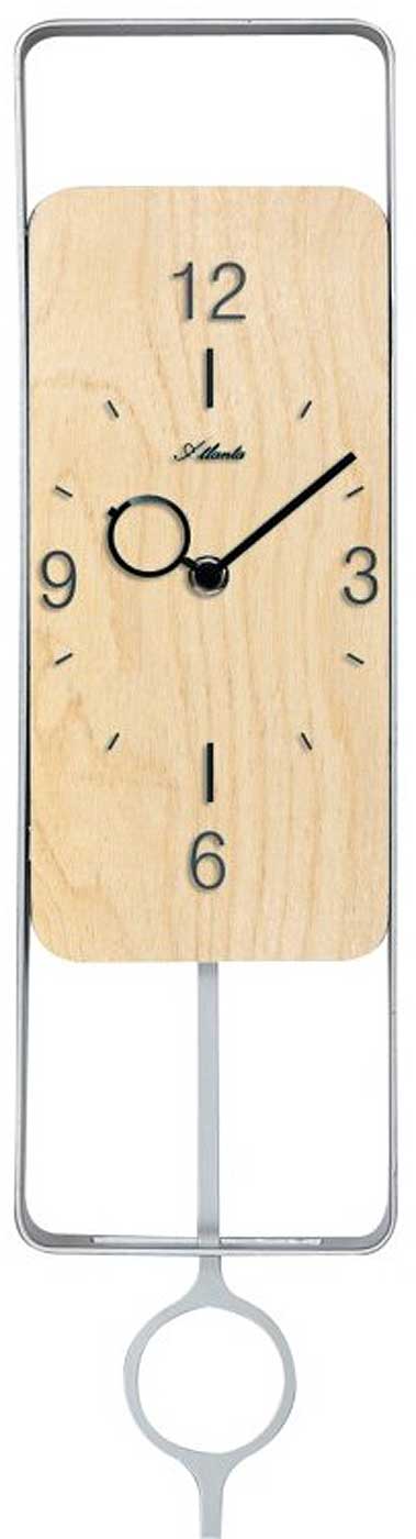Atlanta Wall Clock 42x13 cm Wood • Reliable Quartz Movement • Stylish Design