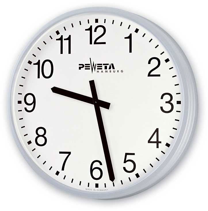 Peweta Wall Clock 54.6 cm Ø Metal • Radio-Controlled • Made in Germany