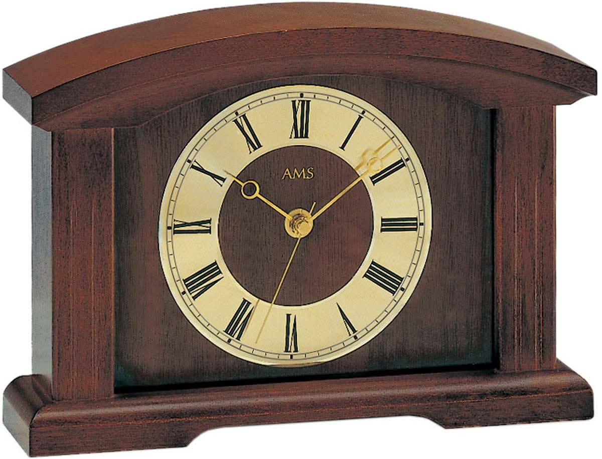 AMS Table Clock 18x25x5 cm Wood • Radio-controlled • Timeless Design