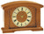AMS Desk Clock 18x25x5 cm Cherry Wood • Solid wood case • Radio-controlled
