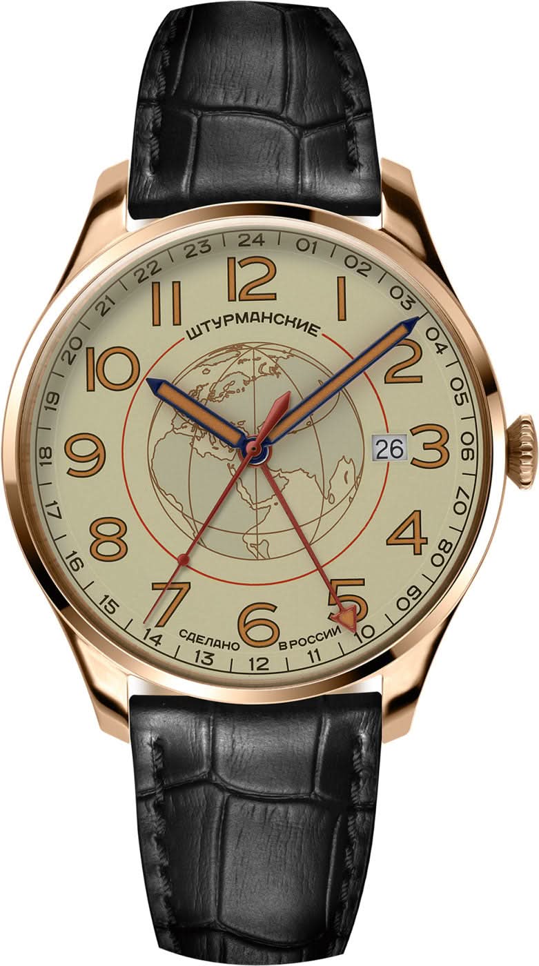 Sturmanskie Sputnik GMT 51524-1079664 Men's Watch • Space History • GMT Function