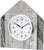 AMS Table Clock 19x17x5 cm Wood • Radio-Controlled • With Swarovski Glass Crystals