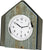 AMS Table Clock 19x17x5 cm Wood • Modern Design • Silent Quartz Movement