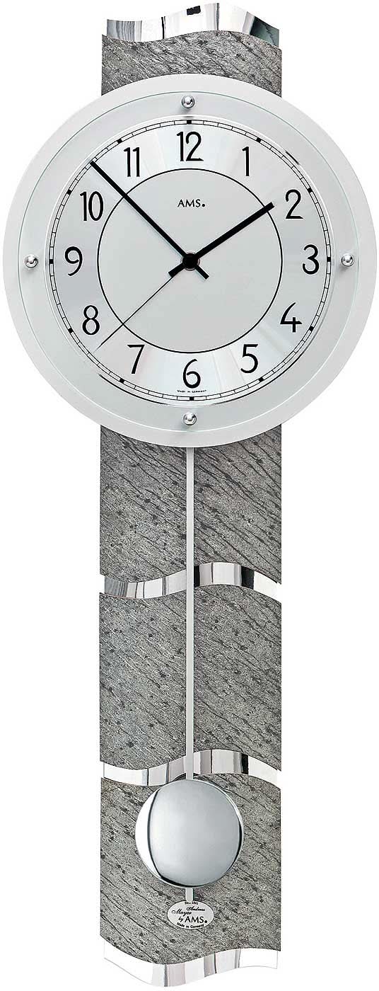 AMS Wall Clock 66x24x10 cm Aluminum • Radio Controlled • Modern Design