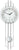 AMS Wall Clock 68x24x7 cm Metal • Precise Radio-Controlled Movement • No Summer/Winter Time Change
