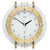 AMS Wall Clock 68x24x7 cm Brass • Radio-Controlled Movement • With Pendulum