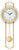 AMS Wall Clock 68x24x7 cm Brass • Radio-Controlled Movement • With Pendulum