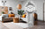 AMS Wall Clock 62x22x8 cm Wood • Radio-controlled pendulum movement • Modern design