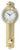 AMS Wall Clock 70x25x7 cm Brass • Radio-Controlled Pendulum Movement • Precise Time