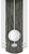 AMS Wall Clock 60x22x7 cm Wood and Aluminum • Radio-controlled • With Pendulum