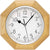 AMS Wall Clock 27x27x5 cm Wood • Radio-Controlled • Modern Design