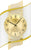 AMS Wall Clock 48x29x8 cm Wood • Radio-Controlled Movement • Brass Accent