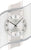 AMS Wall Clock 48x29x8 cm Wood • Precise Radio-Controlled Movement • Modern Design