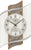 AMS Wall Clock 48x29x8 cm Wood • Modern Design • Radio Controlled