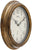 AMS Wall Clock 30 cm Ø Plastic • Radio-Controlled Precision • Antique Wood Look
