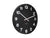 Karlsson New Classic Medium KA5847BK Wanduhr Schwarz • Geräuschloses Sweep-Uhrwerk • Zeitloses Design