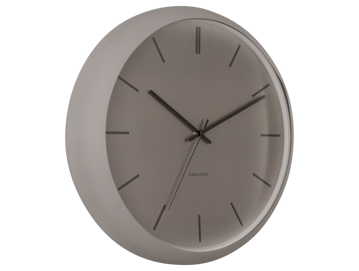 Karlsson Nirvana Globe KA5859GY Wanduhr Dunkelgrau • Geräuschloses Sweep-Uhrwerk • Industrielles Design