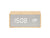 Karlsson Silver Mirror LED KA5879WD Wecker Naturholz • Netzbetrieb via USB • LED-Display mit Dimmer, Bild 2