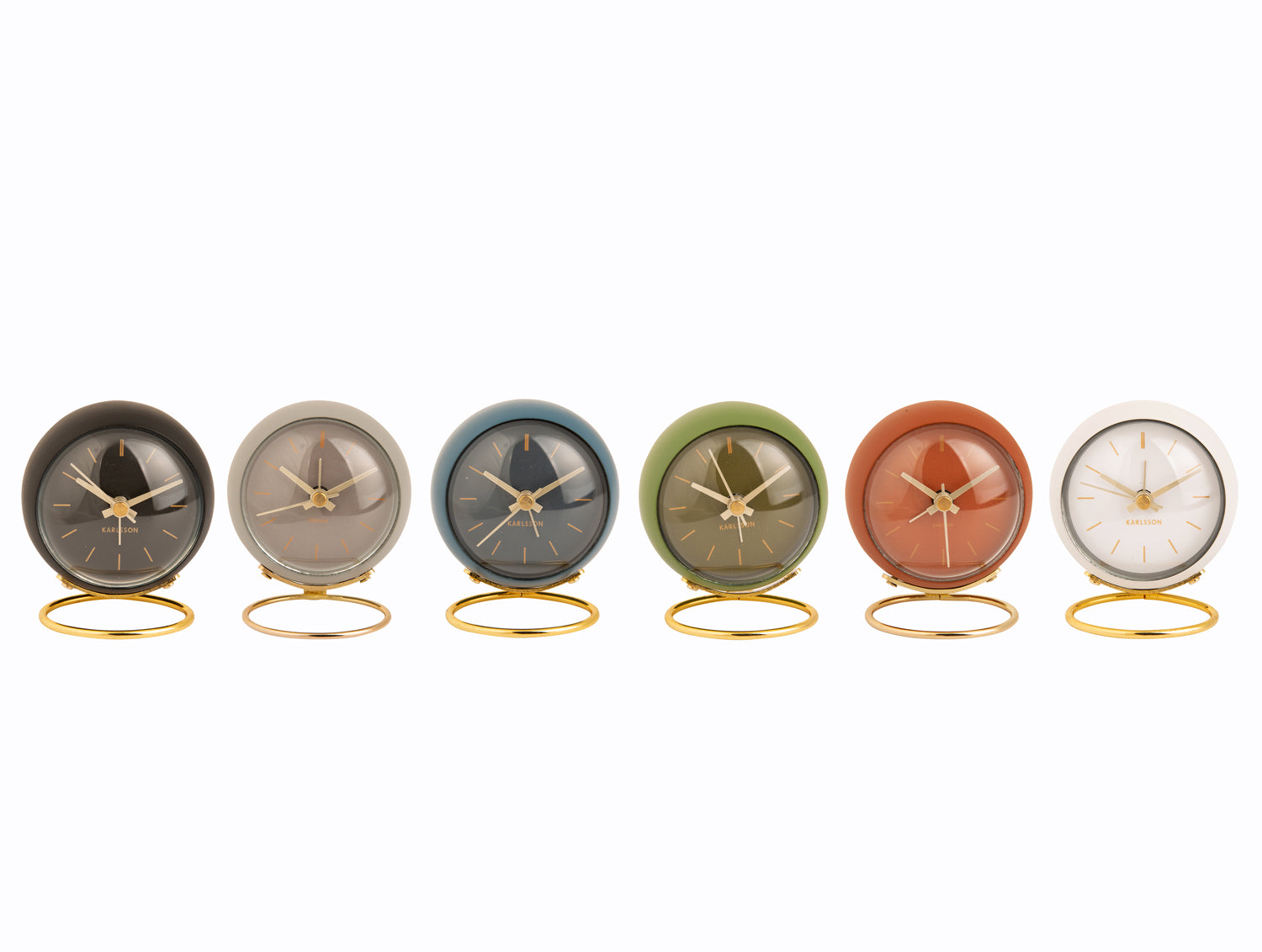 Karlsson Mini Globe KA5900AS Wecker Mehrfarbig • Kompaktes Kugeldesign • Eisen-Gehäuse